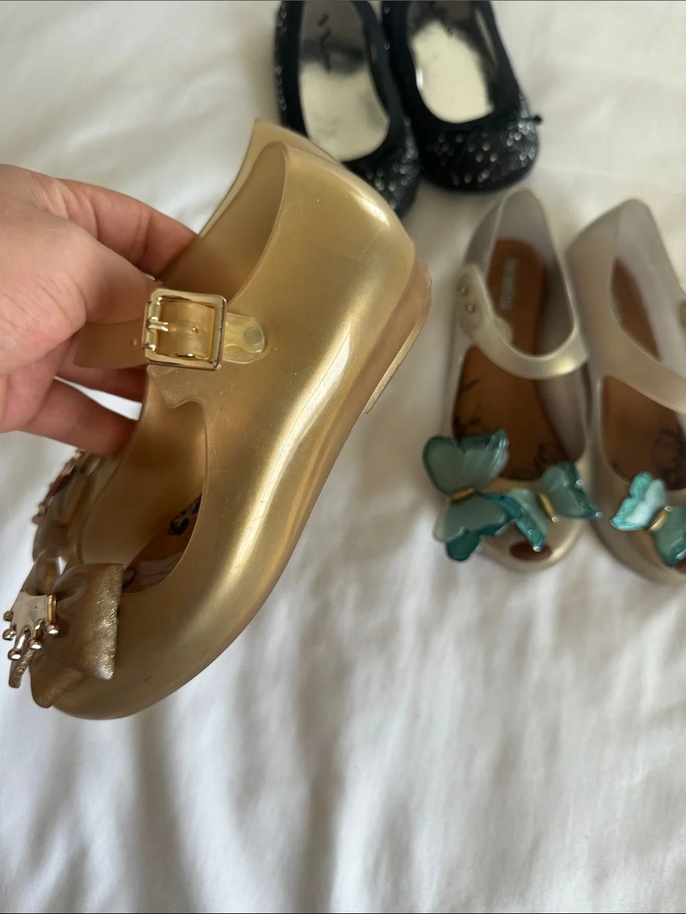 Bundle Girl shoes size 12T  Mini Melissa/ Nina
